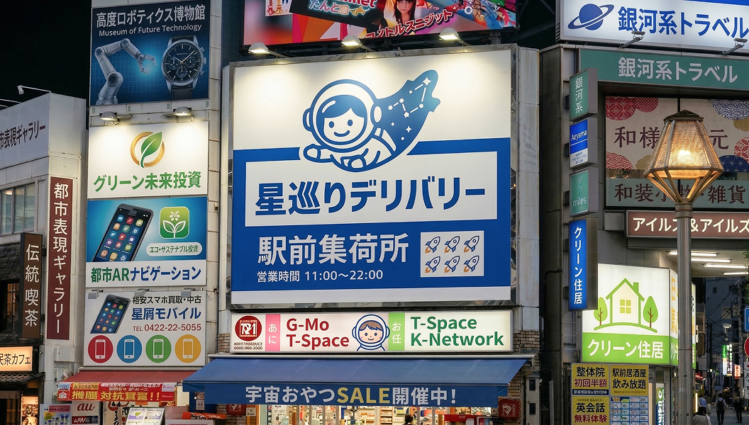 従来の看板